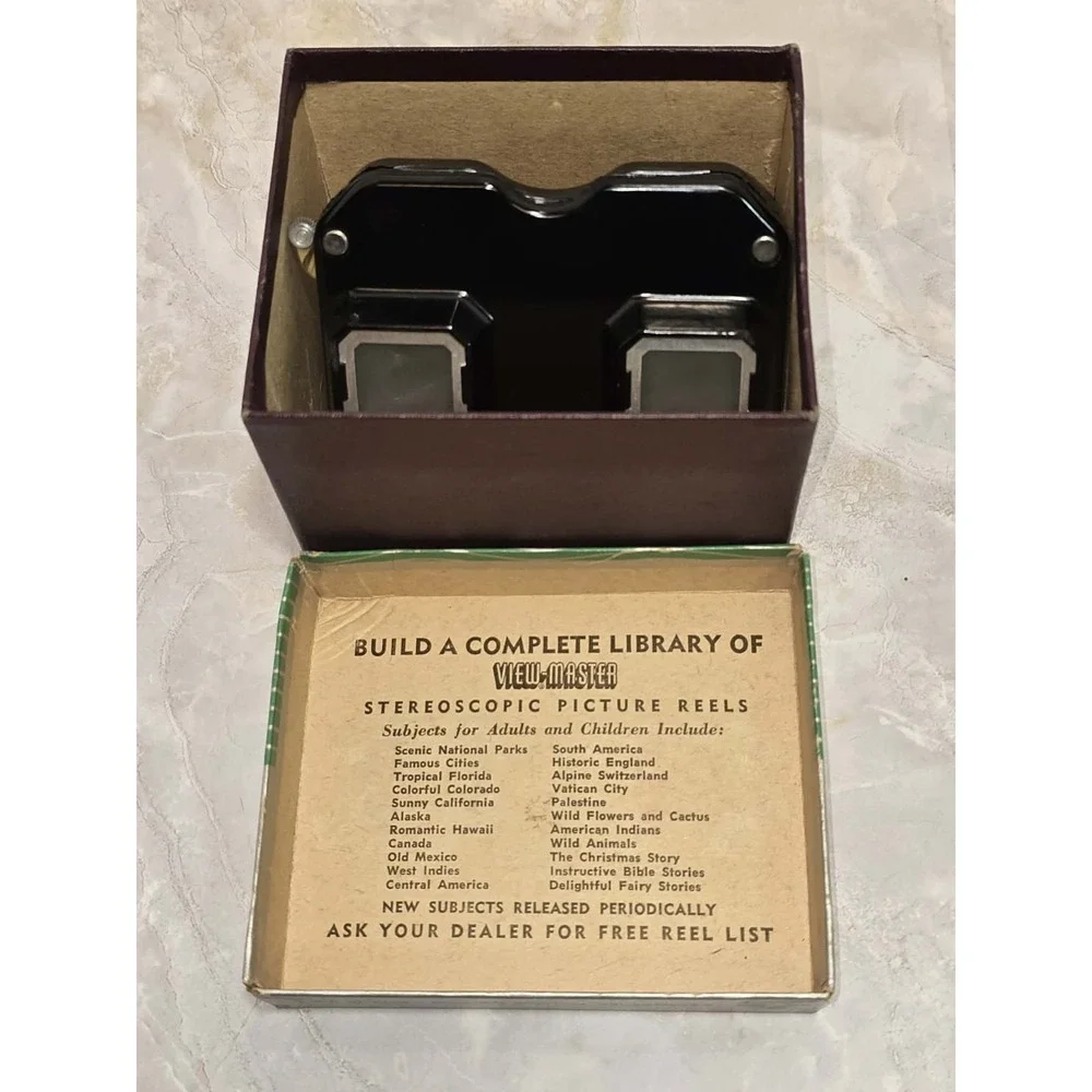 Sawyer's View-Master Stereoscope + Reels Lot GUC Vintage Retro‎ Toy 📷 1940s-50s
